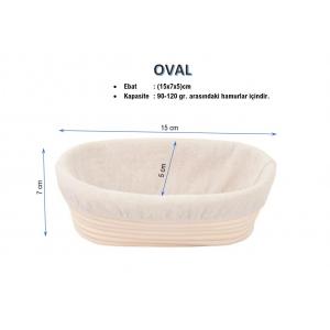 Mayalama Sepeti - Oval - Ebat:(15x7xh5)cm - BEZLİ